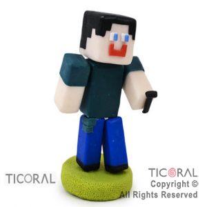 ADORNO MINECRAFT A. PORCELANA FRIA x 1